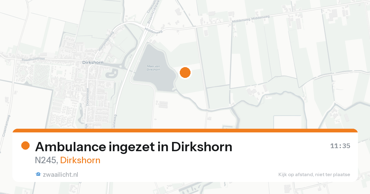 Ambulance ingezet in Dirkshorn — 14 aug 2026