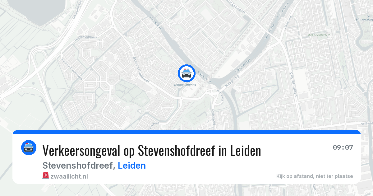 Verkeersongeval op Stevenshofdreef in Leiden — 2 apr 2026