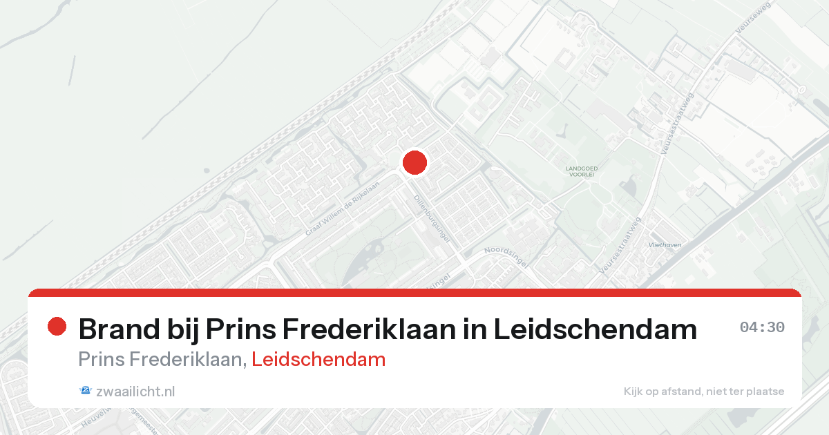 Brand bij Prins Frederiklaan in Leidschendam — 23 aug 2026