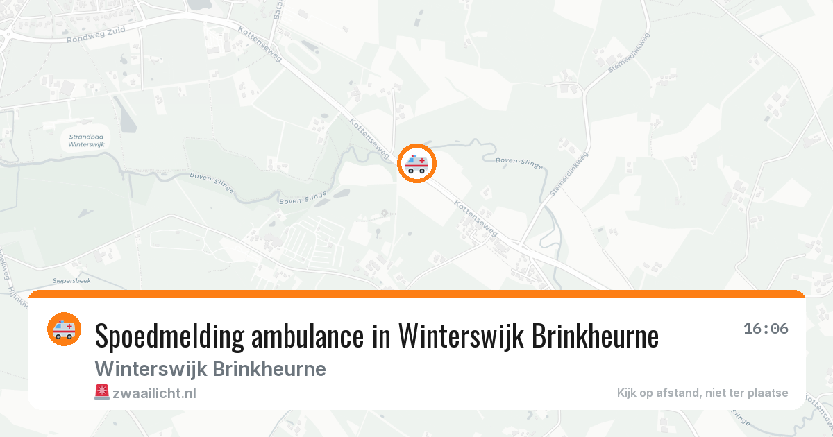 Spoedmelding ambulance in Winterswijk Brinkheurne — 5 mei 2026