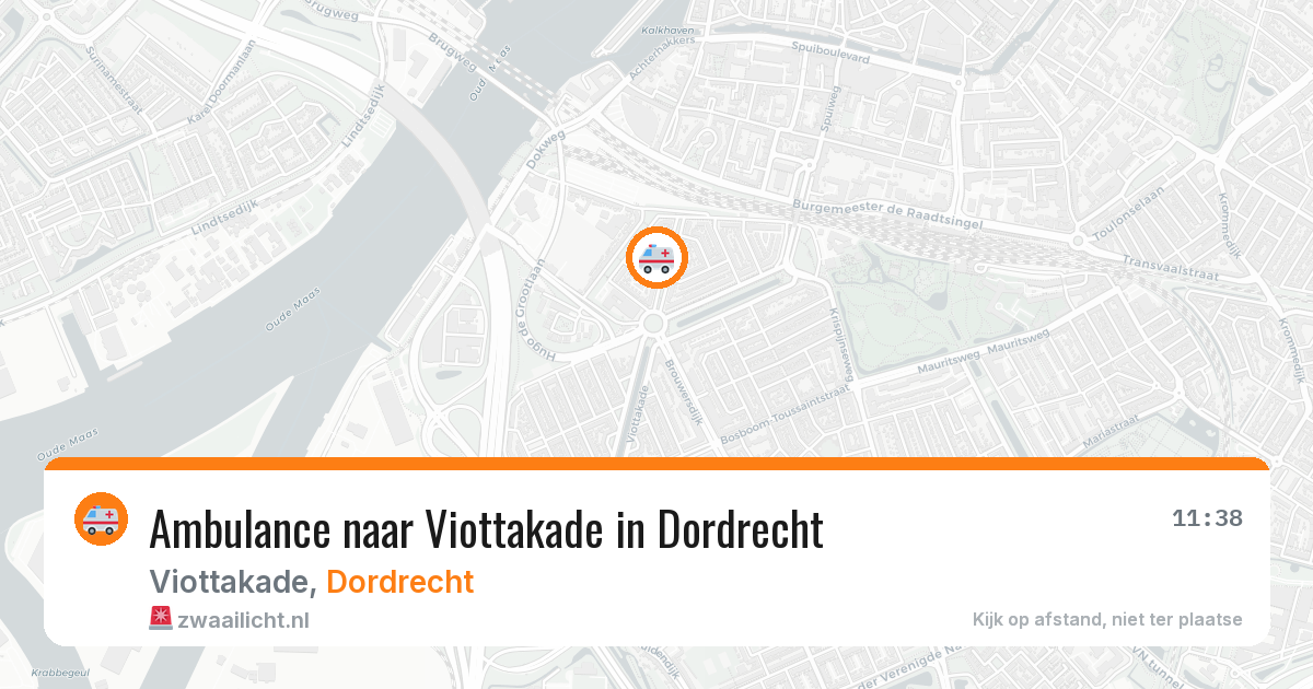 Ambulance naar Viottakade in Dordrecht — 20 mei 2026
