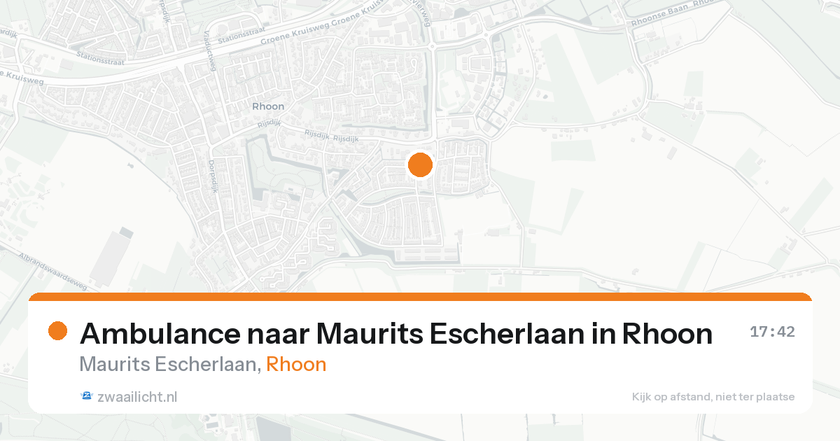 Ambulance naar Maurits Escherlaan in Rhoon — 15 aug 2026