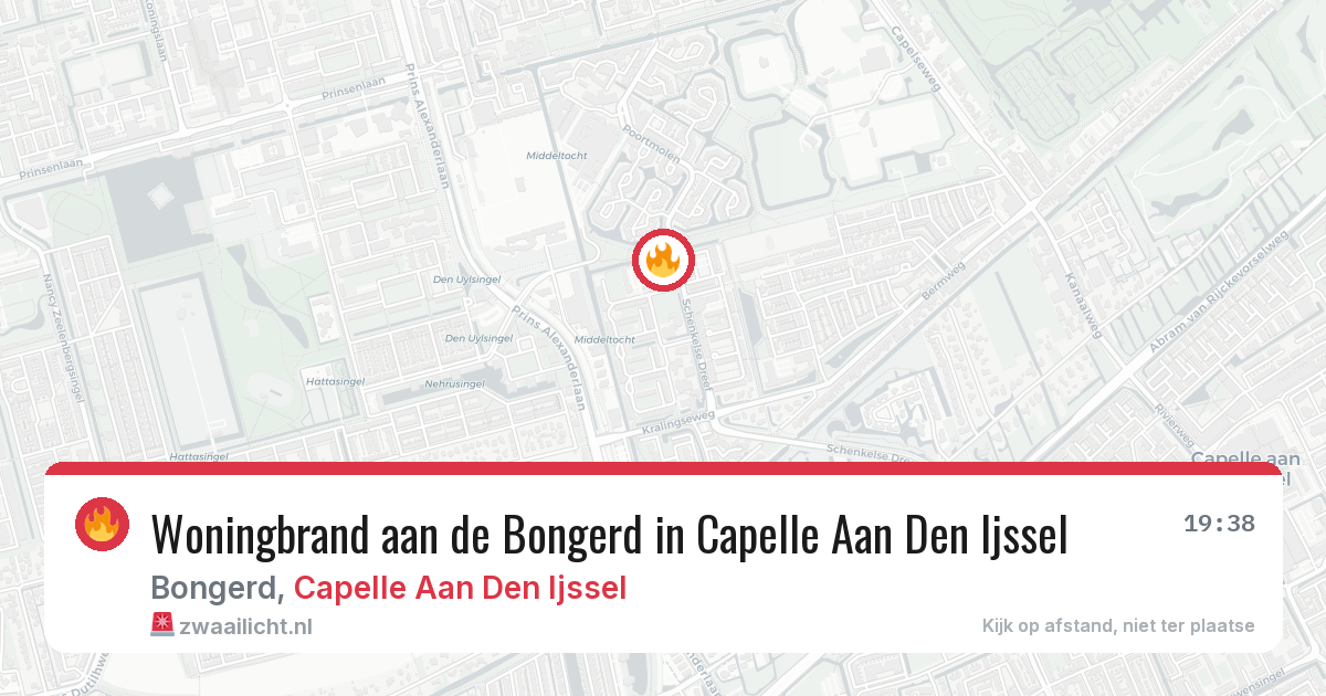 Woningbrand aan de Bongerd in Capelle Aan Den Ijssel — 22 mei 2026