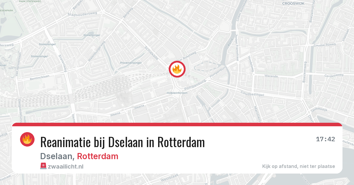 Reanimatie bij Dselaan in Rotterdam — 14 jun 2026