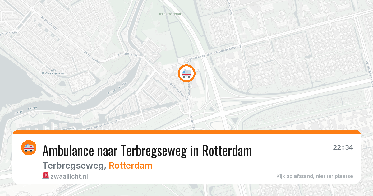 Ambulance naar Terbregseweg in Rotterdam — 14 jun 2026
