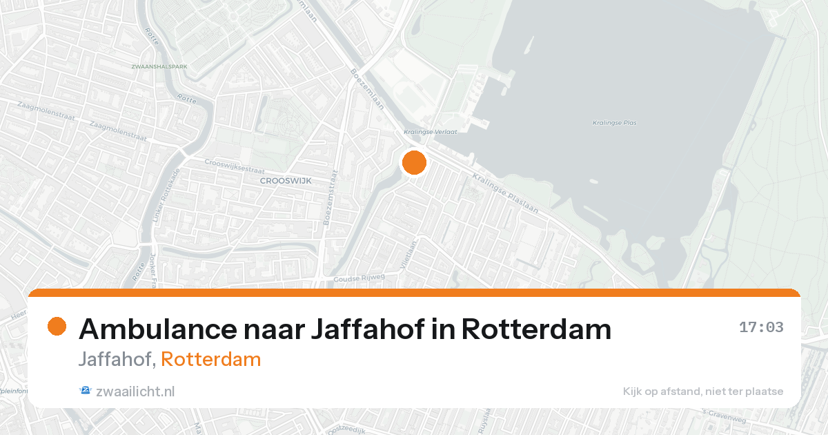 Ambulance naar Jaffahof in Rotterdam — 17 aug 2026