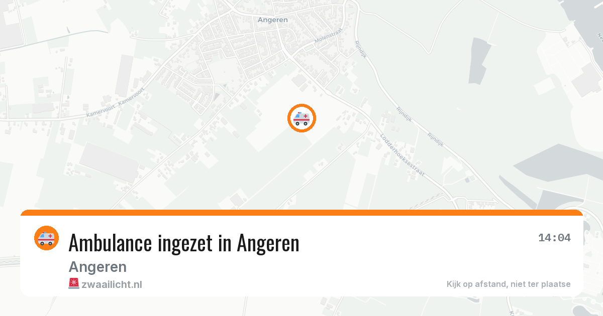 Ambulance ingezet in Angeren — 11 aug 2026