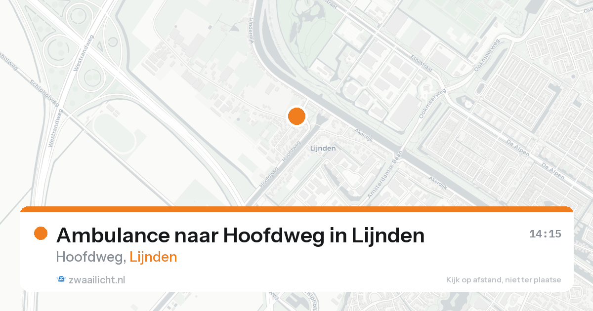 Ambulance naar Hoofdweg in Lijnden — 31 mei 2026