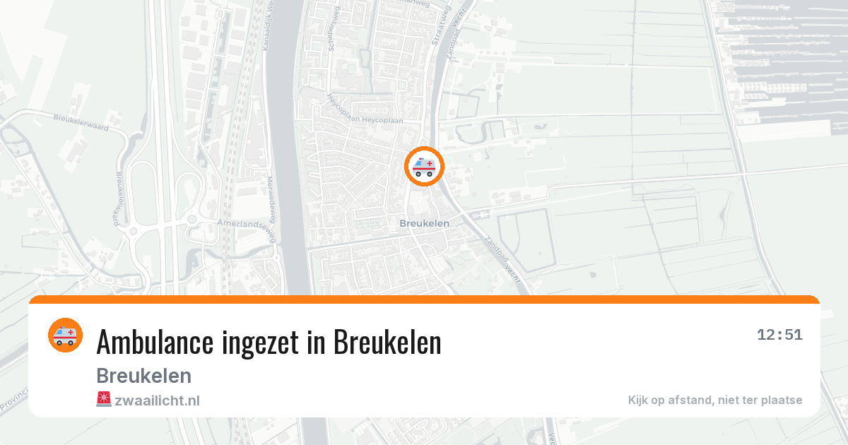 Ambulance ingezet in Breukelen — 10 jun 2026