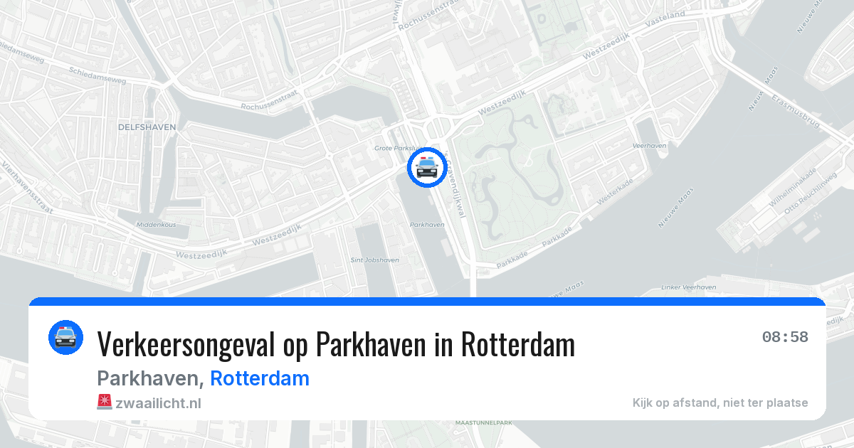 Verkeersongeval op Parkhaven in Rotterdam — 26 jun 2026