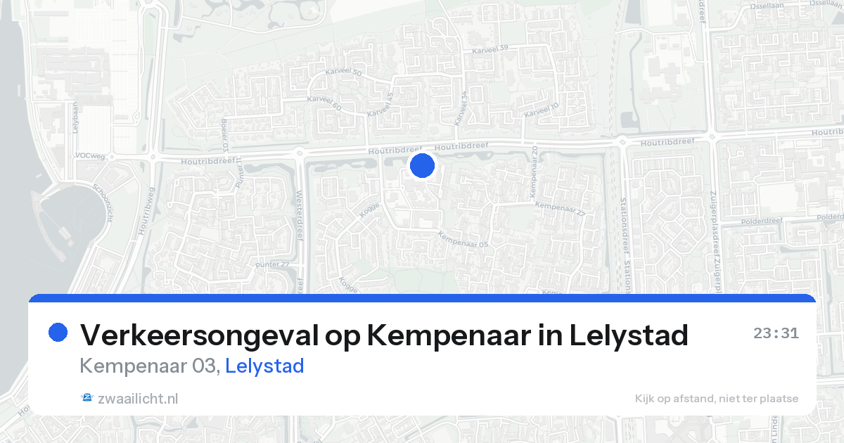 Verkeersongeval op Kempenaar in Lelystad — 19 aug 2026