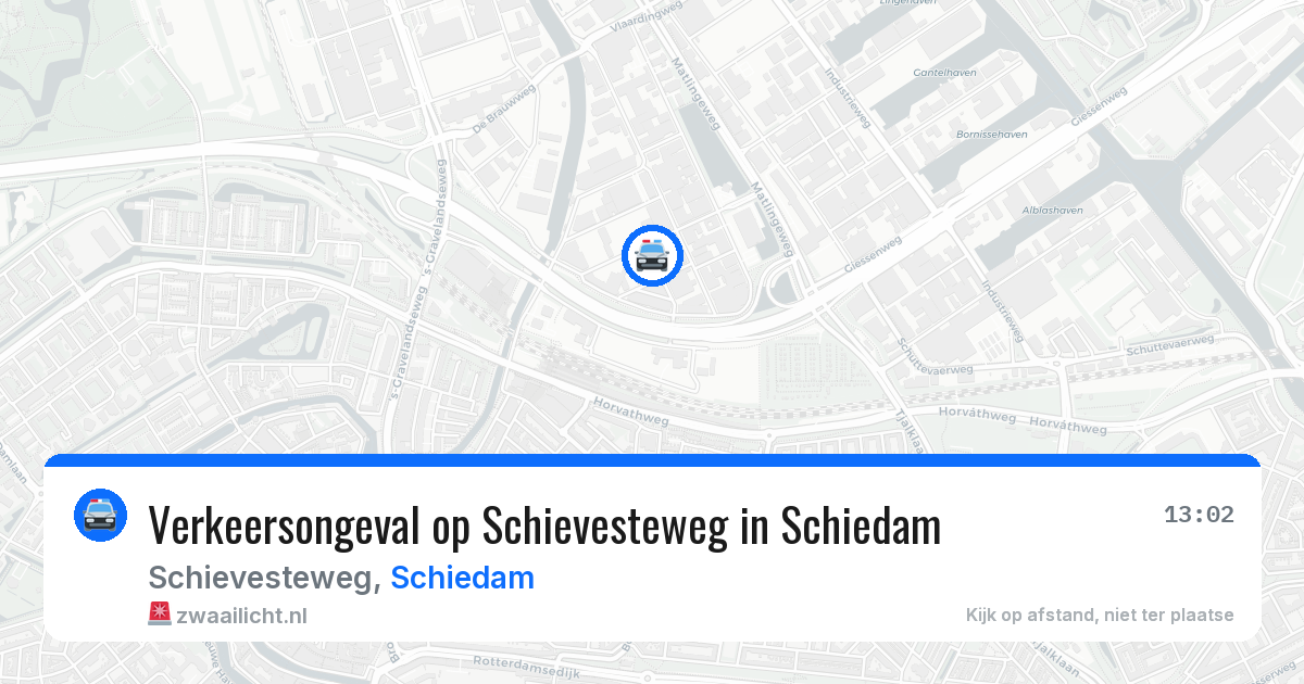 Verkeersongeval op Schievesteweg in Schiedam — 3 jun 2026