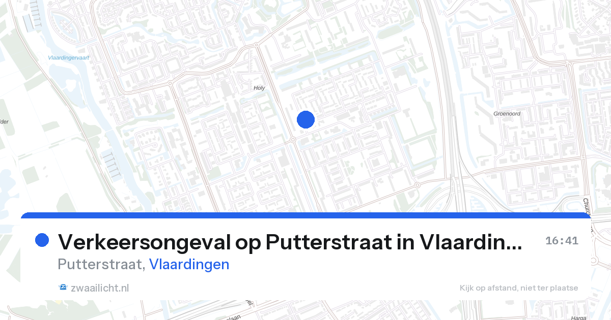 Verkeersongeval op Putterstraat in Vlaardingen — 3 mei 2026
