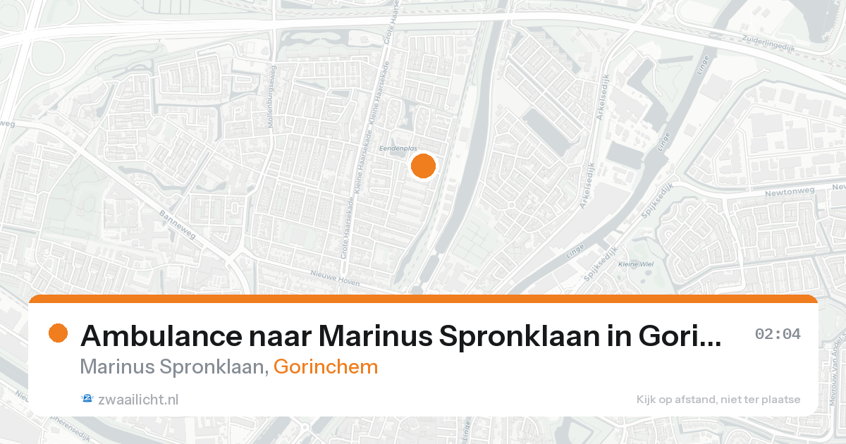 Ambulance naar Marinus Spronklaan in Gorinchem — 31 jan 2026