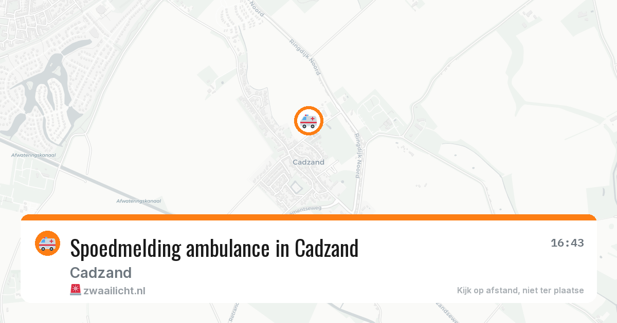 Spoedmelding ambulance in Cadzand — 31 mei 2026