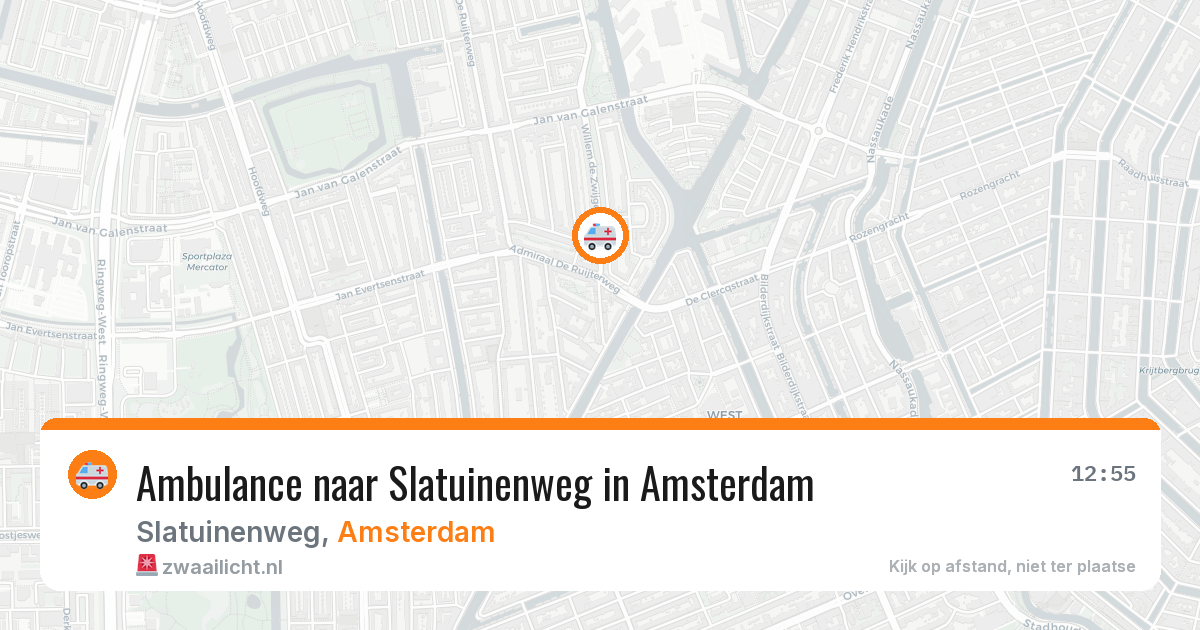 Ambulance naar Slatuinenweg in Amsterdam — 25 mrt 2026