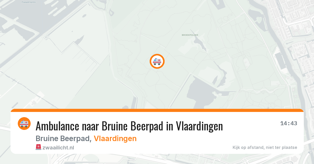 Ambulance naar Bruine Beerpad in Vlaardingen — 11 aug 2026