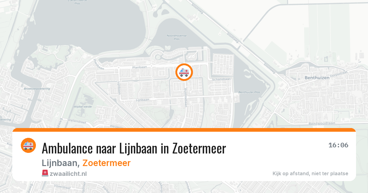 Ambulance naar Lijnbaan in Zoetermeer — 2 mrt 2026