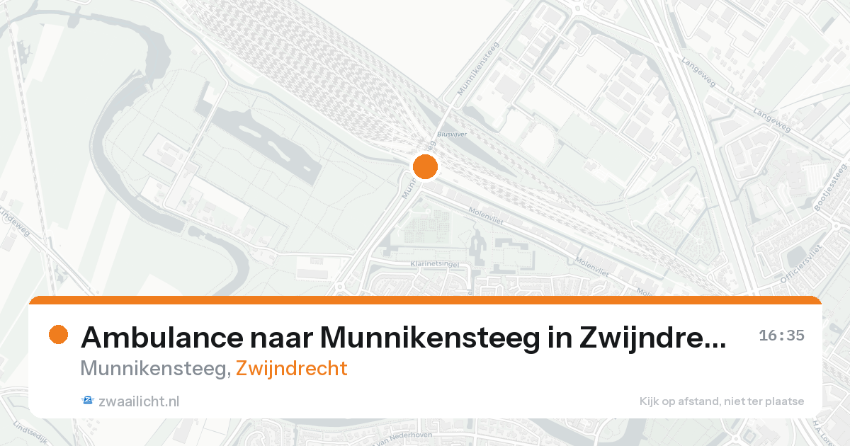Ambulance naar Munnikensteeg in Zwijndrecht — 24 mrt 2026