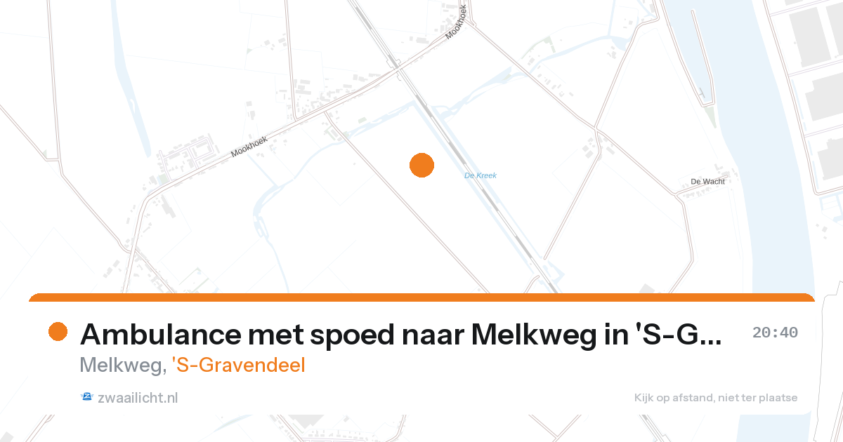 Ambulance met spoed naar Melkweg in 'S-Gravendeel — 27 aug 2026