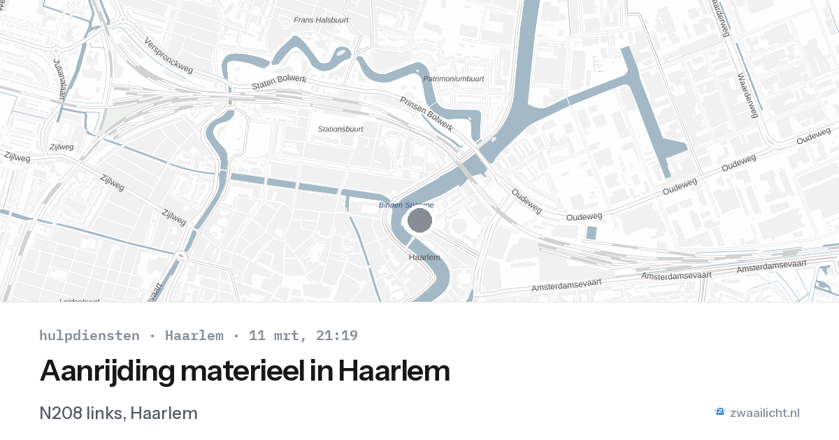 Aanrijding materieel in Haarlem — 11 mrt 2026