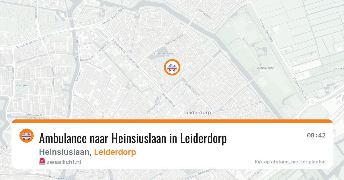Ambulance naar Heinsiuslaan in Leiderdorp — 1 jul 2026