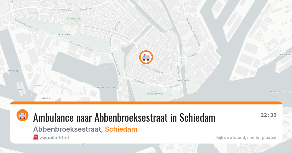 Ambulance naar Abbenbroeksestraat in Schiedam — 20 mei 2026