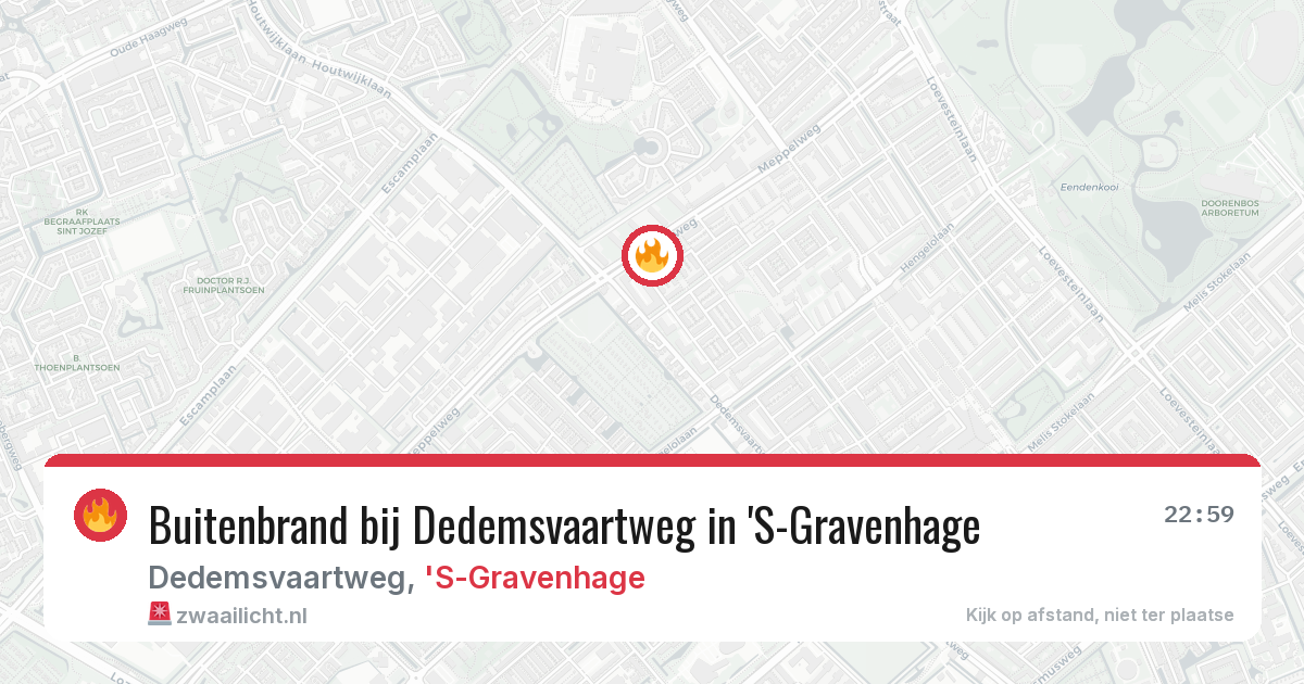 Buitenbrand bij Dedemsvaartweg in 'S-Gravenhage — 11 jul 2026