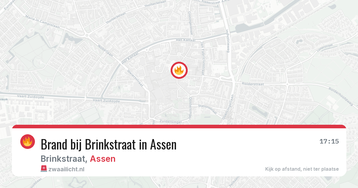 Brand bij Brinkstraat in Assen — 30 jul 2026