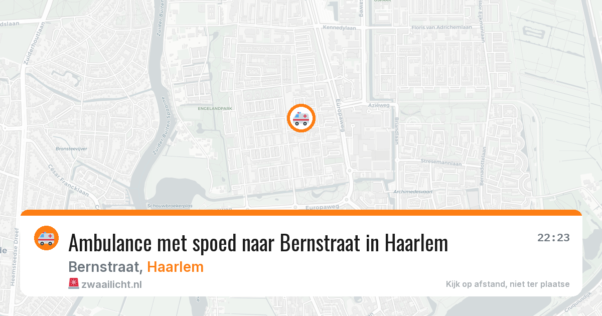 Ambulance met spoed naar Bernstraat in Haarlem — 5 mei 2026