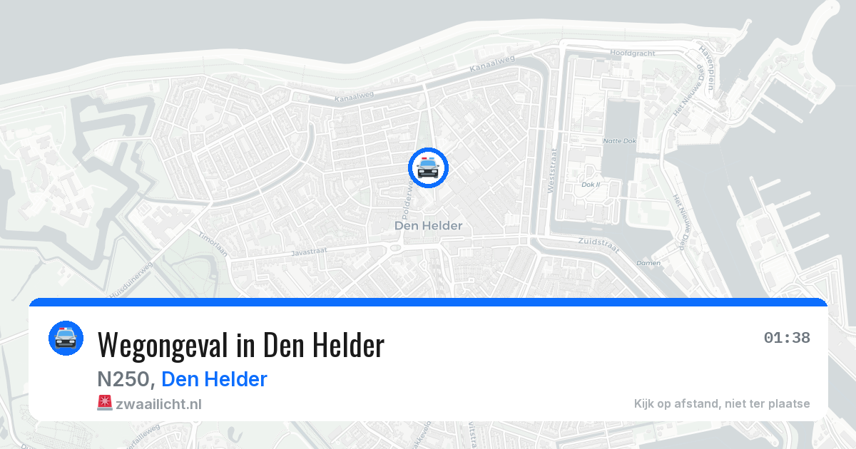 Wegongeval in Den Helder — 8 apr 2026