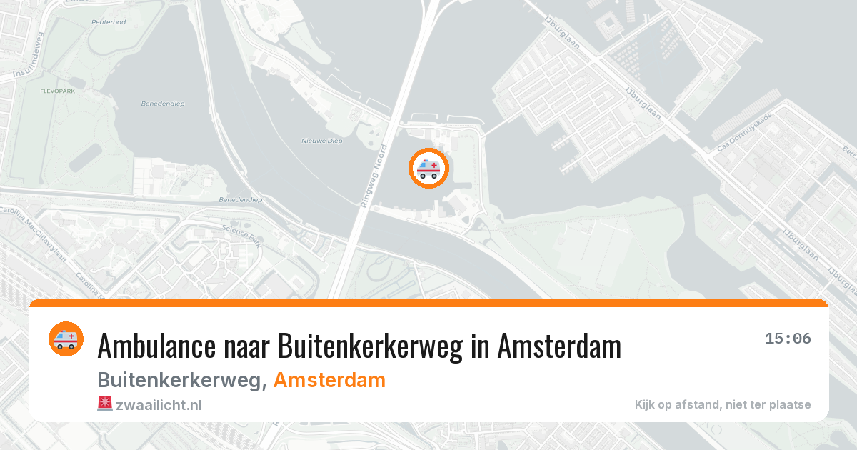 Ambulance naar Buitenkerkerweg in Amsterdam — 22 mei 2026