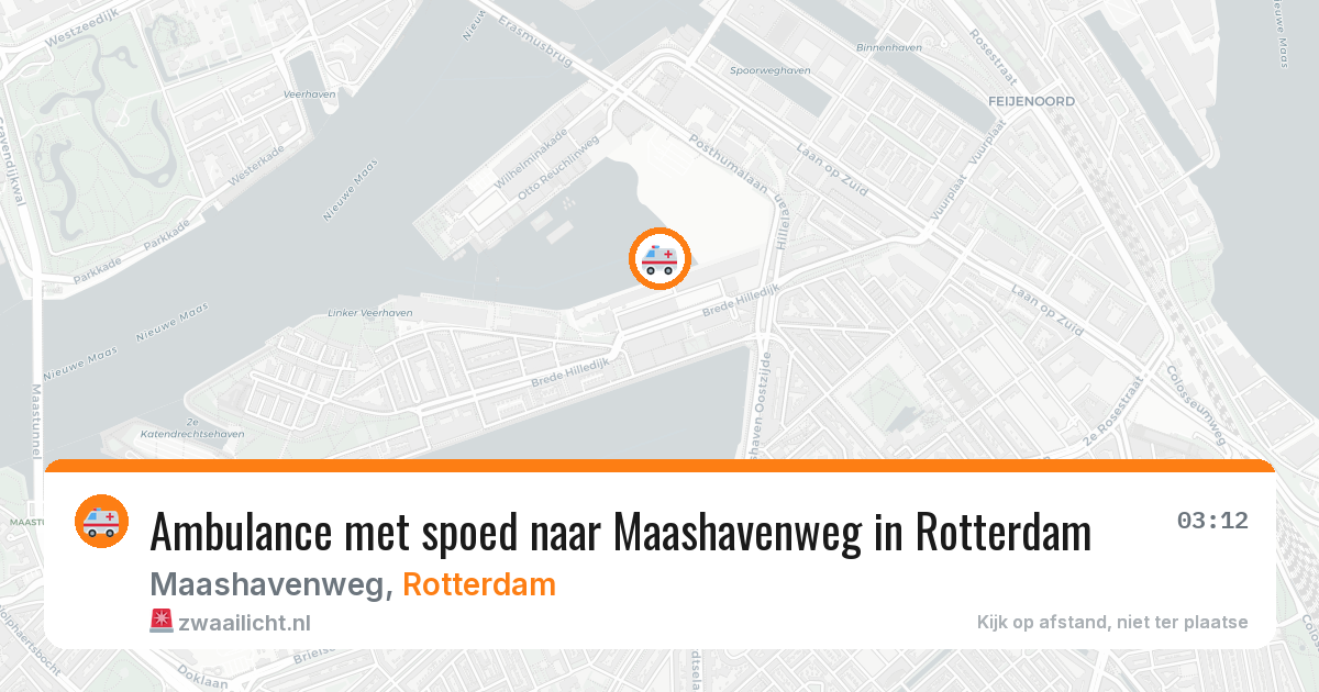 Ambulance met spoed naar Maashavenweg in Rotterdam — 9 jun 2026