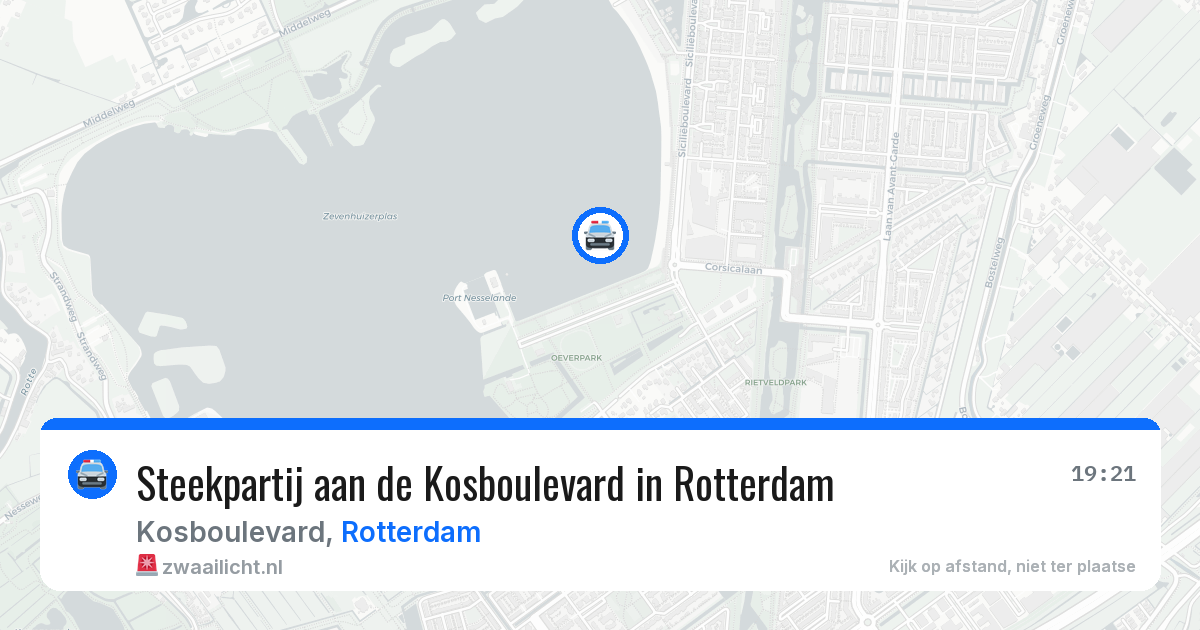Steekpartij aan de Kosboulevard in Rotterdam — 27 mei 2026