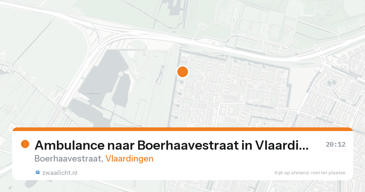Ambulance naar Boerhaavestraat in Vlaardingen — 6 jun 2026