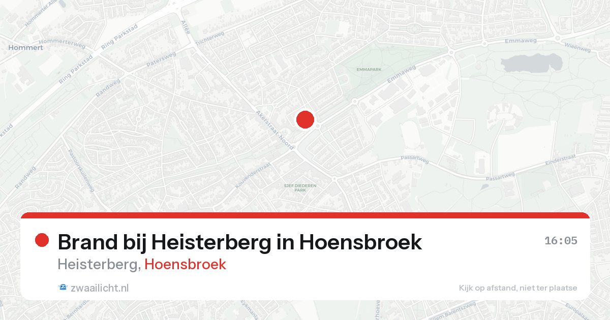 Brand bij Heisterberg in Hoensbroek — 7 feb 2026