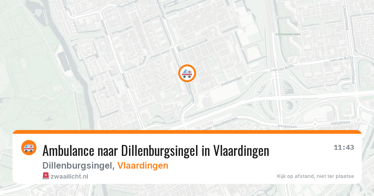 Ambulance naar Dillenburgsingel in Vlaardingen — 6 apr 2026