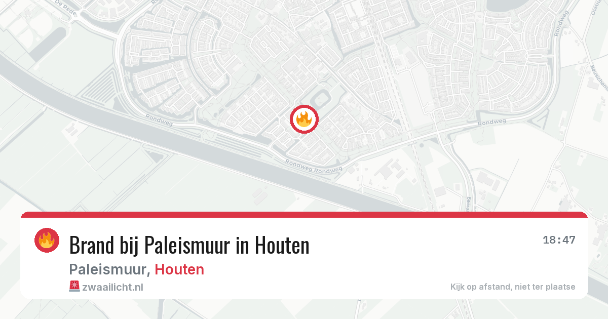 Brand bij Paleismuur in Houten — 26 jul 2026