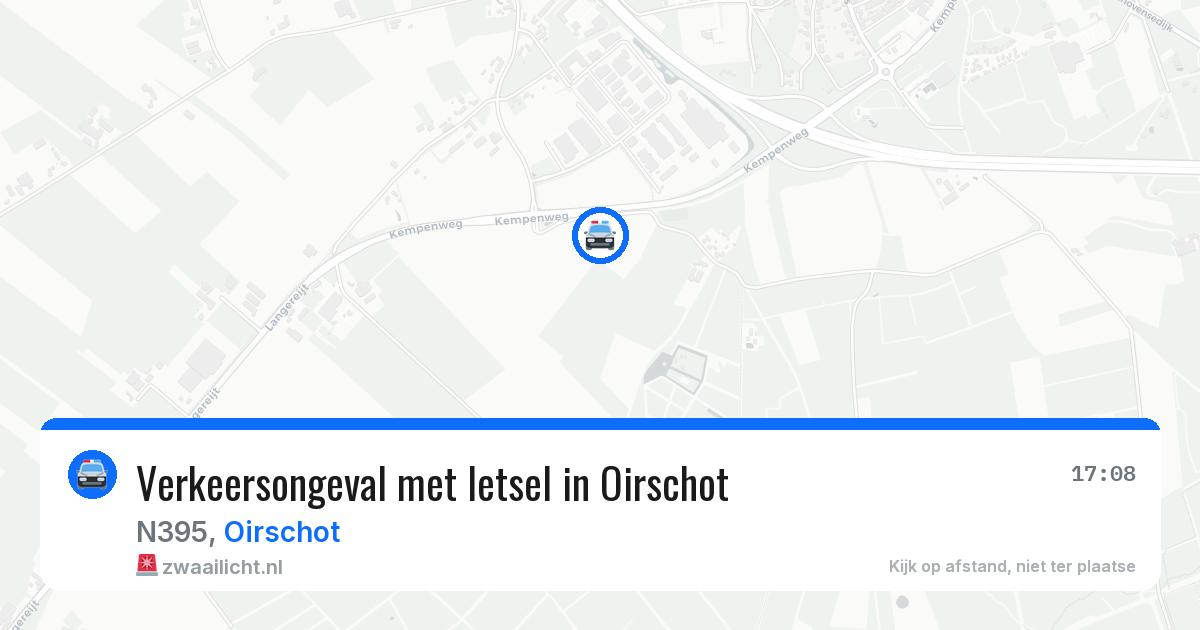 Verkeersongeval met letsel in Oirschot — 29 mrt 2026