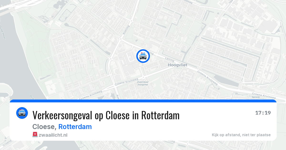 Verkeersongeval op Cloese in Rotterdam — 16 feb 2026