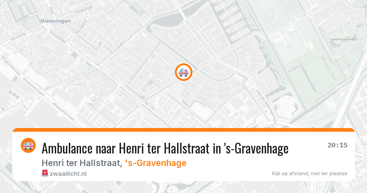 Ambulance naar Henri ter Hallstraat in 's-Gravenhage — 4 jul 2026