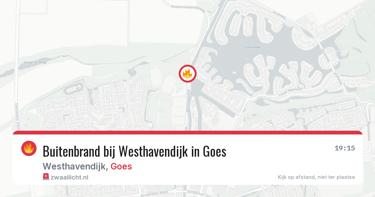 Buitenbrand bij Westhavendijk in Goes — 10 jun 2026