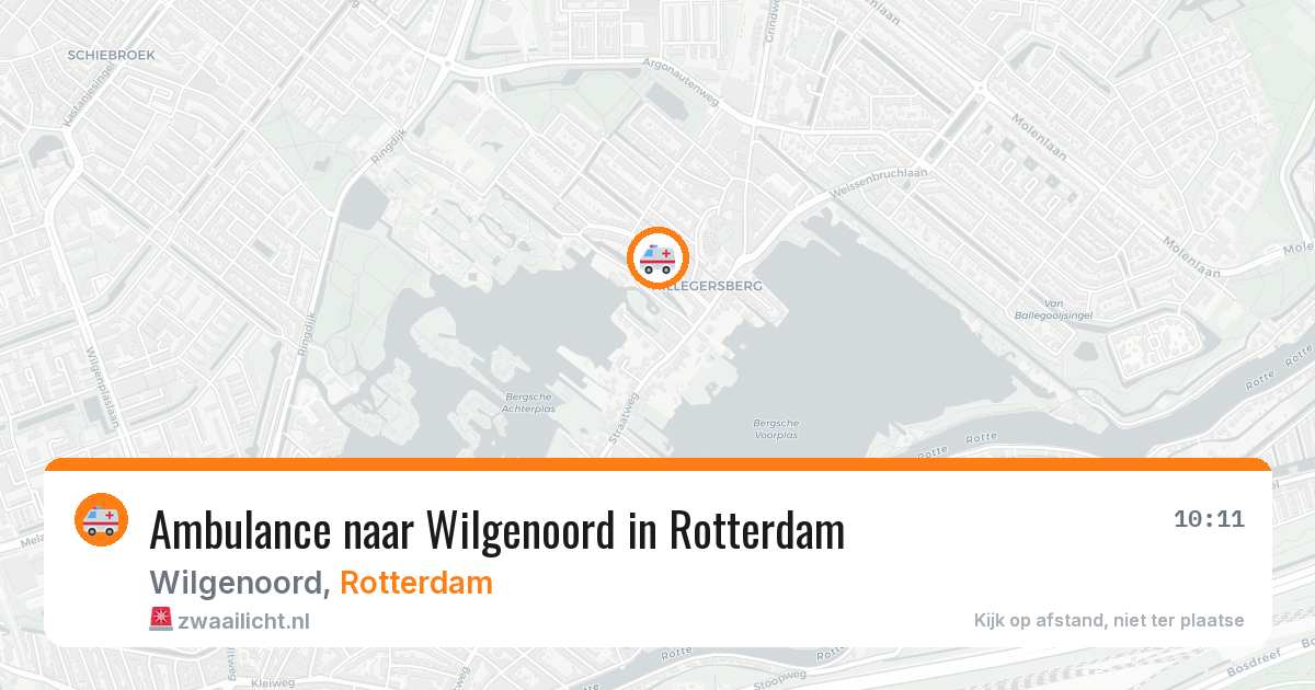 Ambulance naar Wilgenoord in Rotterdam — 30 jul 2026