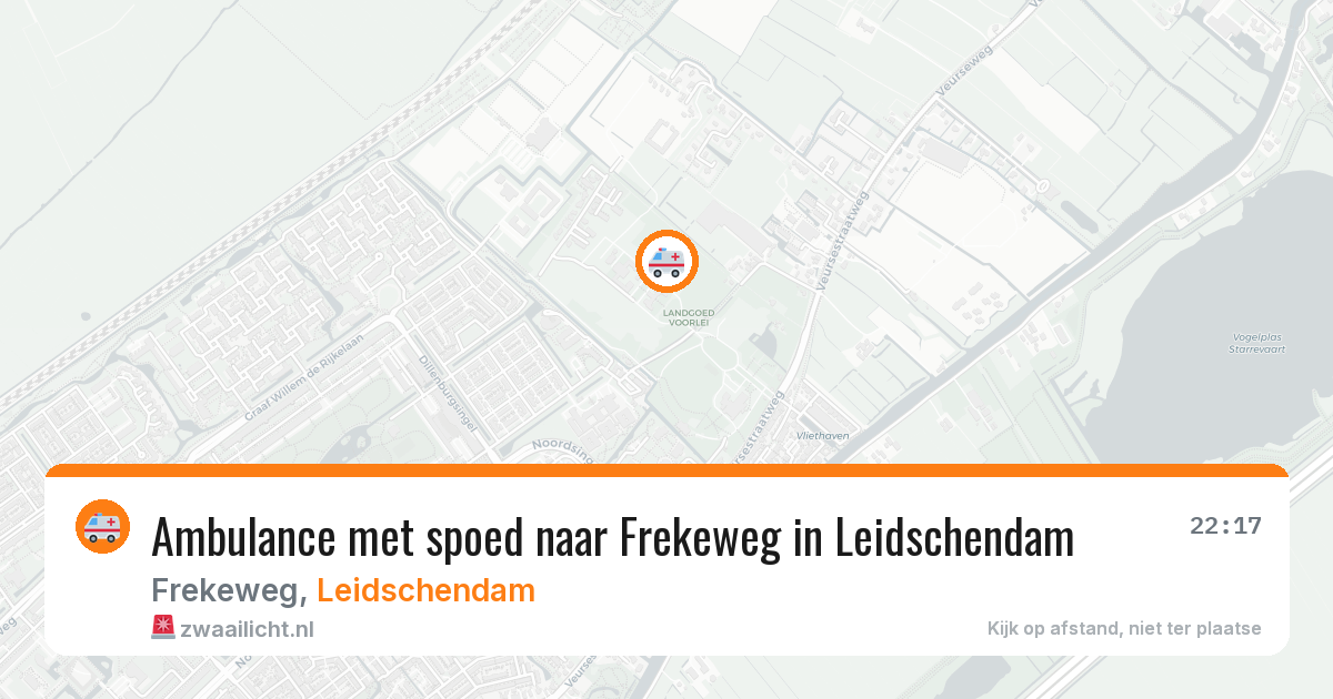 Ambulance met spoed naar Frekeweg in Leidschendam — 20 jan 2026