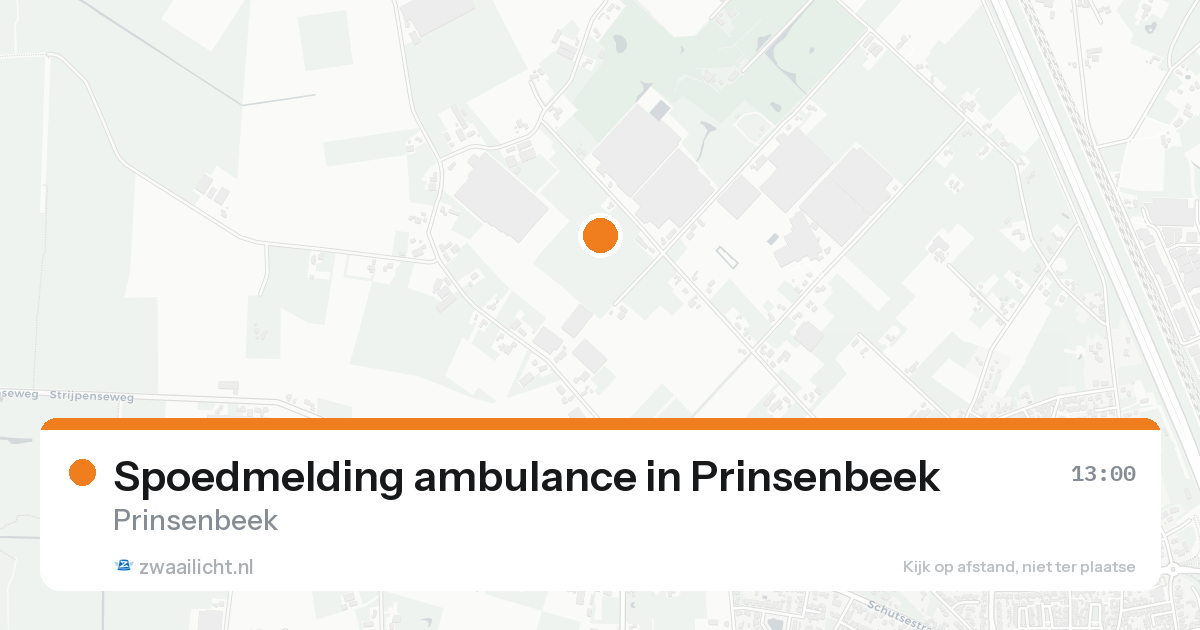 Spoedmelding ambulance in Prinsenbeek — 14 aug 2026