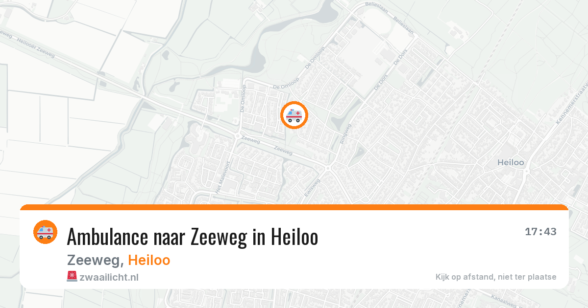 Ambulance naar Zeeweg in Heiloo — 16 mrt 2026