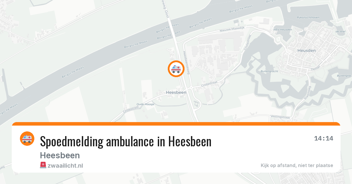 Spoedmelding ambulance in Heesbeen — 9 jun 2026