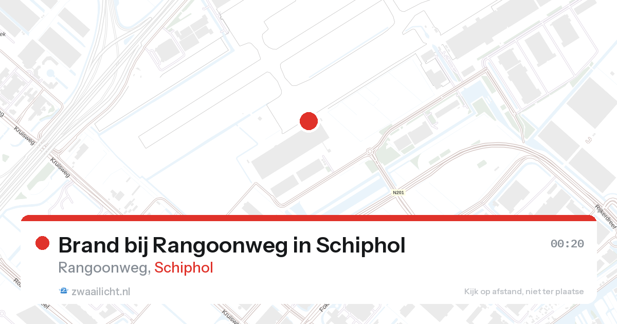 Brand bij Rangoonweg in Schiphol — 1 feb 2026