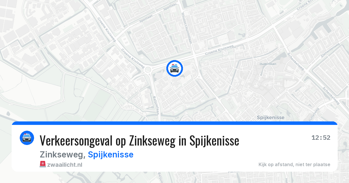 Verkeersongeval op Zinkseweg in Spijkenisse — 11 mei 2026