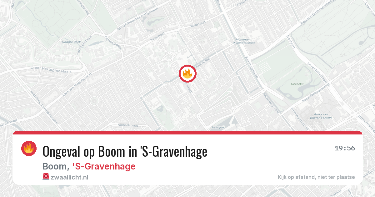 Ongeval op Boom in 'S-Gravenhage — 20 mei 2026